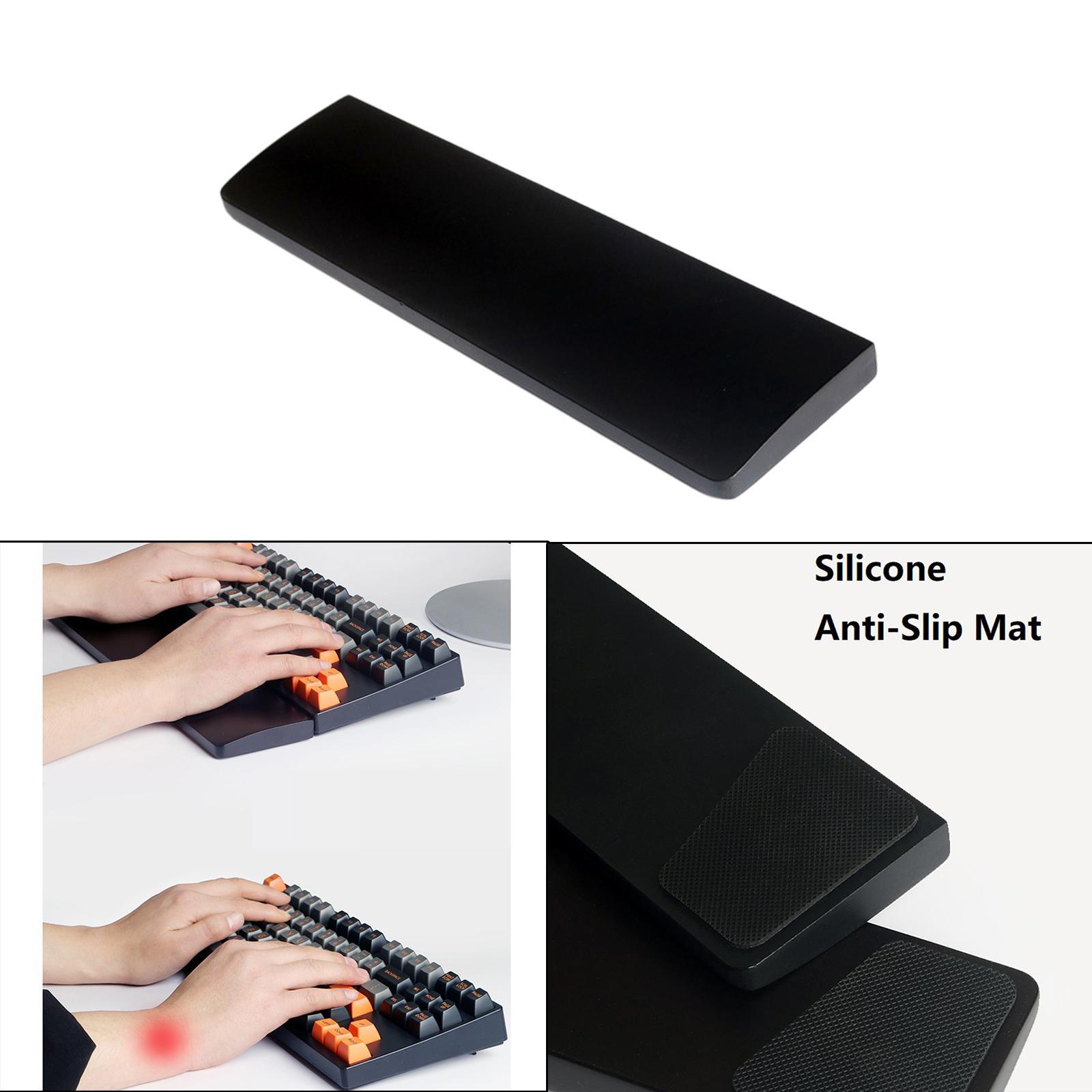 Solid Wood Laptop Wrist  Support Holder Mat for Office Gaming S