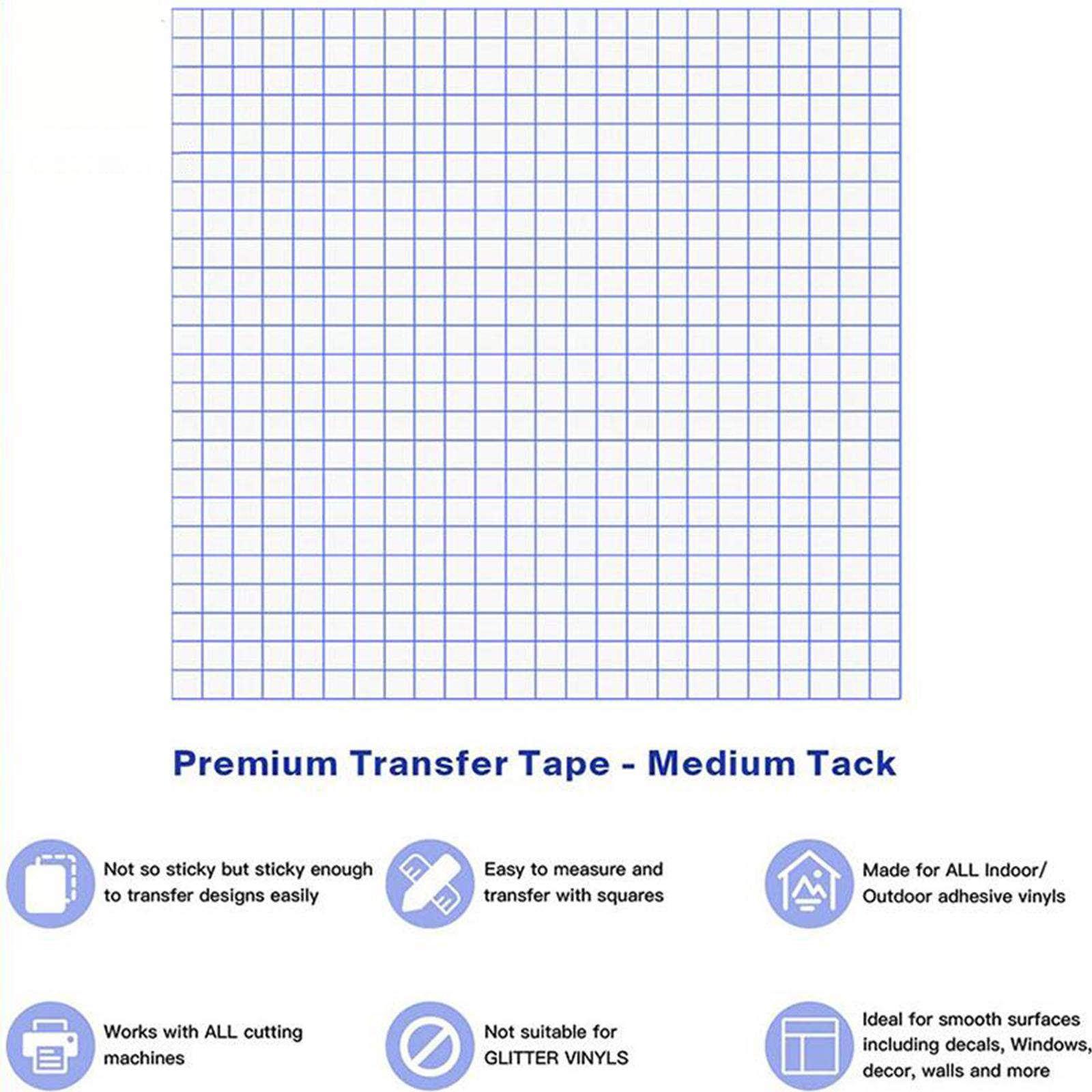 12"x3.28 Feet  Transfer Tape w/ Grid for Adhesive   Transfer Tape