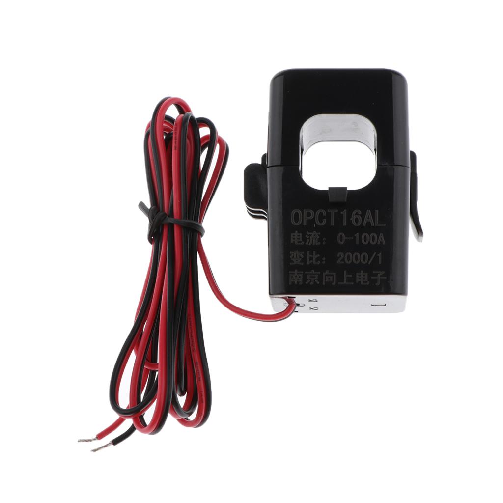 2 Pieces Ampere AC Current Sensor Split Core For 0 100A
