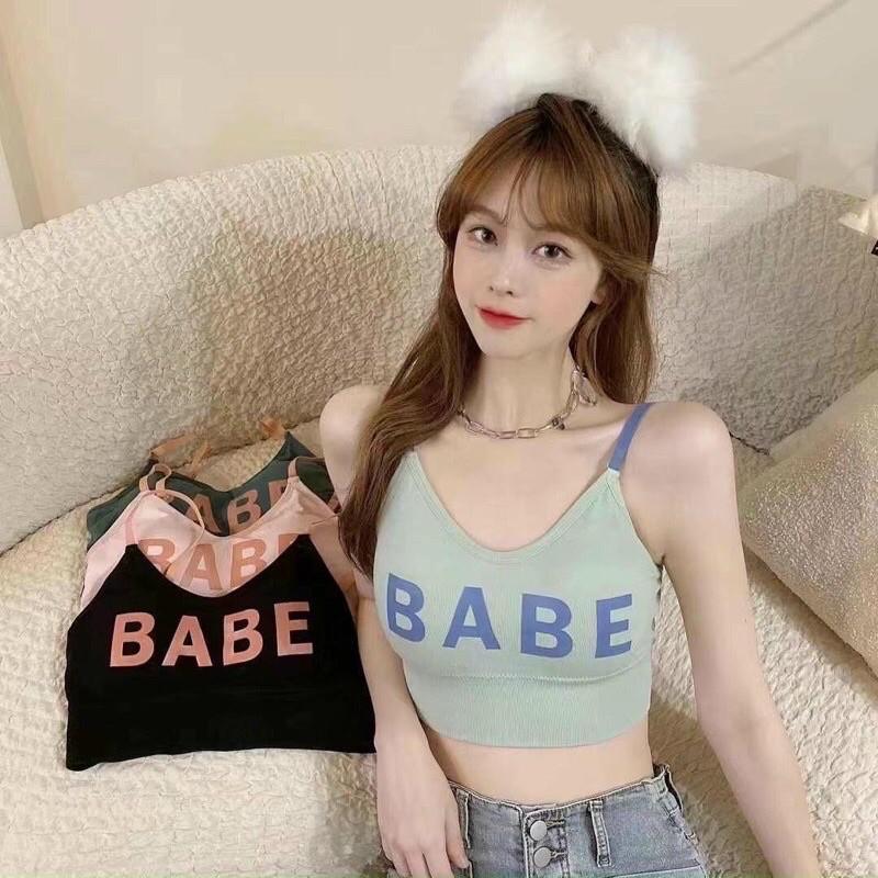 Áo Lót Nữ ️️ Áo Bra Nữ in chữ năng động trẻ trung nâng vòng một gợi cảm mã BABE 816 5.0