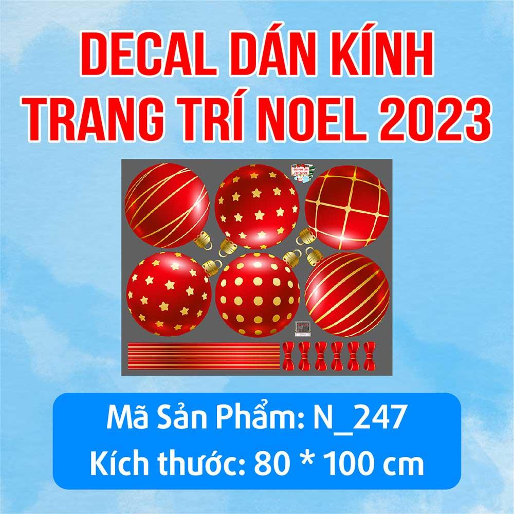 DECAL TRANG TRÍ GIÁNG SINH 2023 COMBO SỐ 50