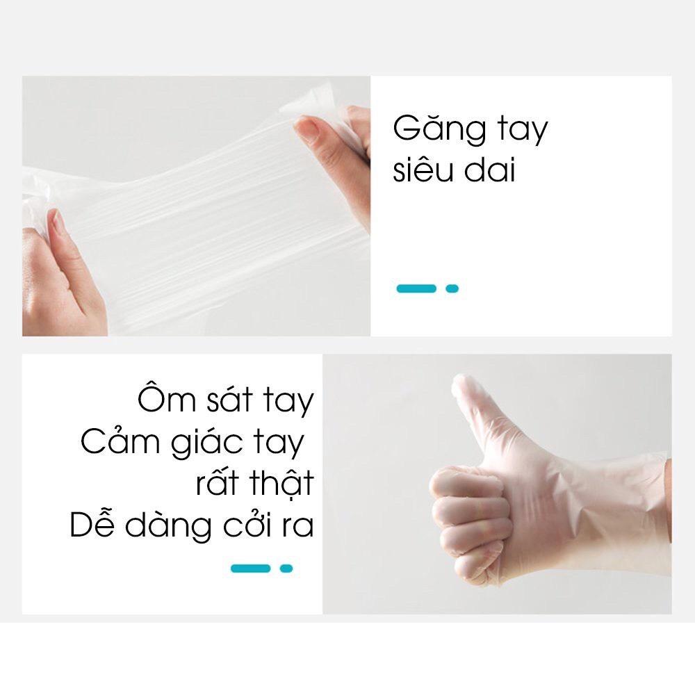 Gang tay nấu ăn,hộp 100 găng tay làm bếp siêu dai Victoria Bay