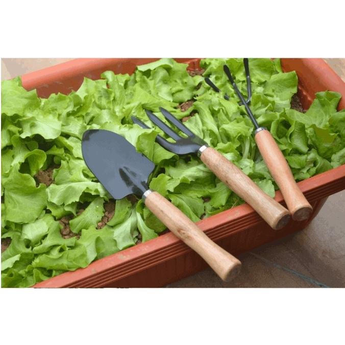 BỘ DỤNG CỤ ĐÀO XỚI ĐẤT TRỒNG CÂY SÂN THƯỢNG 3 MÓN LOẠI LỚN