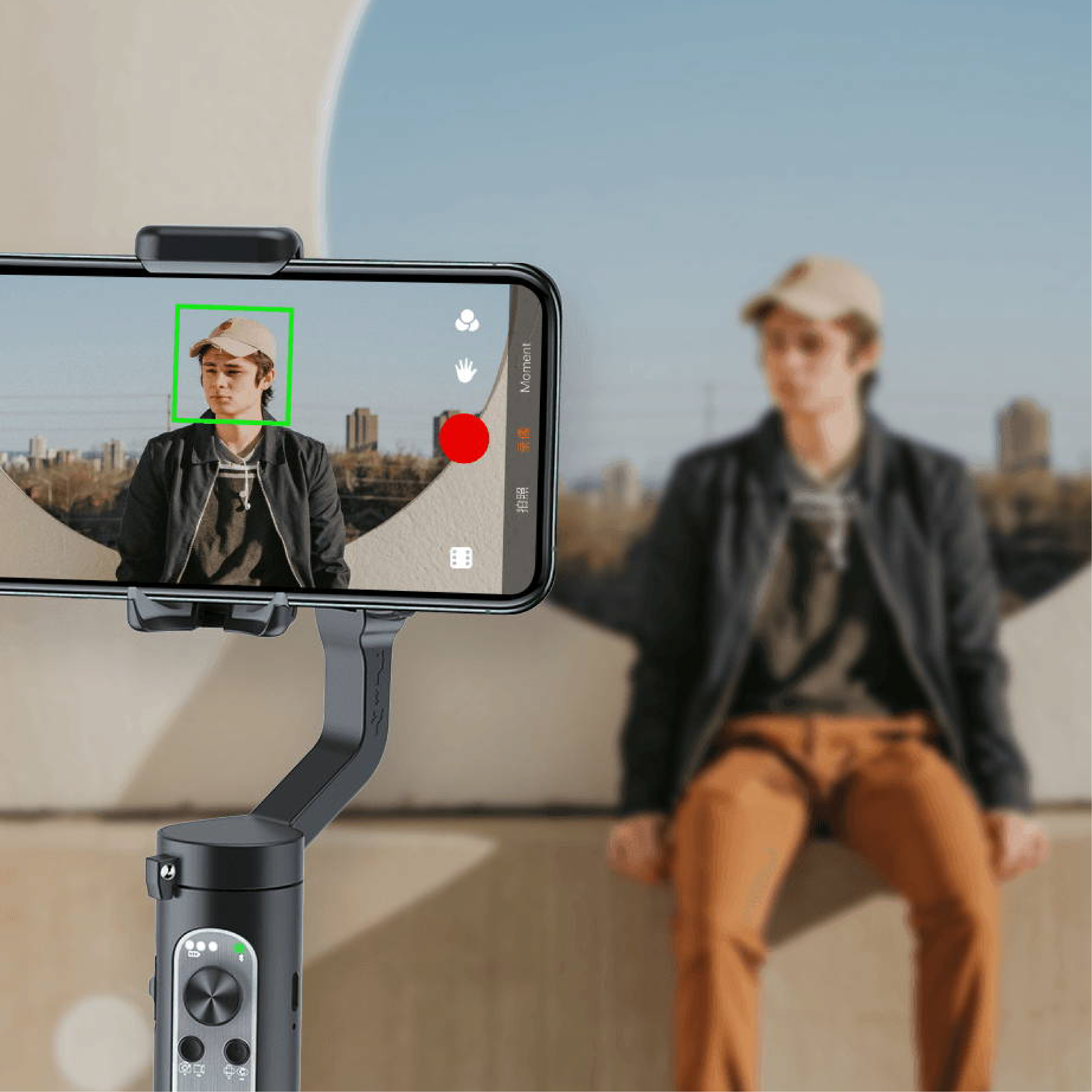 Gimbal Tay cầm chống rung tích hợp micro không dây cho smartphone cao cấp Hohem ISteady X Vlogger Kit - Hàng nhập khẩu