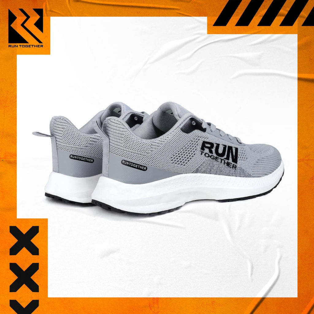 Giày Sneaker Thể Thao Thời Trang - Run Together RT05 - Màu: Xám