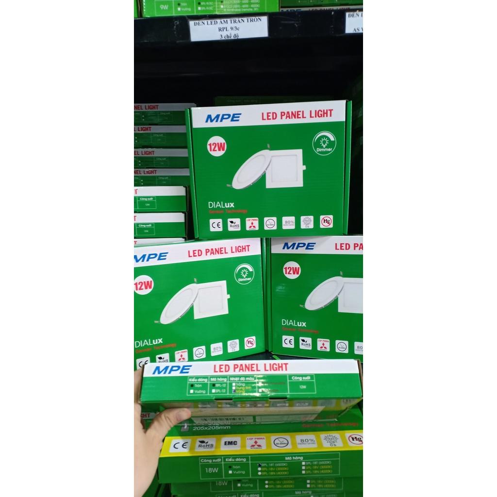 Bóng đèn Led Âm trần Panel 12W RPL-12T, RPL-12V, RPL-12N, RPL-12/3C- Thương Hiệu MPE
