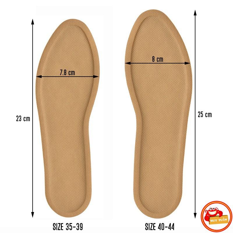 Cặp lót giày hương ngải cứu chống hôi chân và giữ nhiệt cho mùa đông (LNC02
