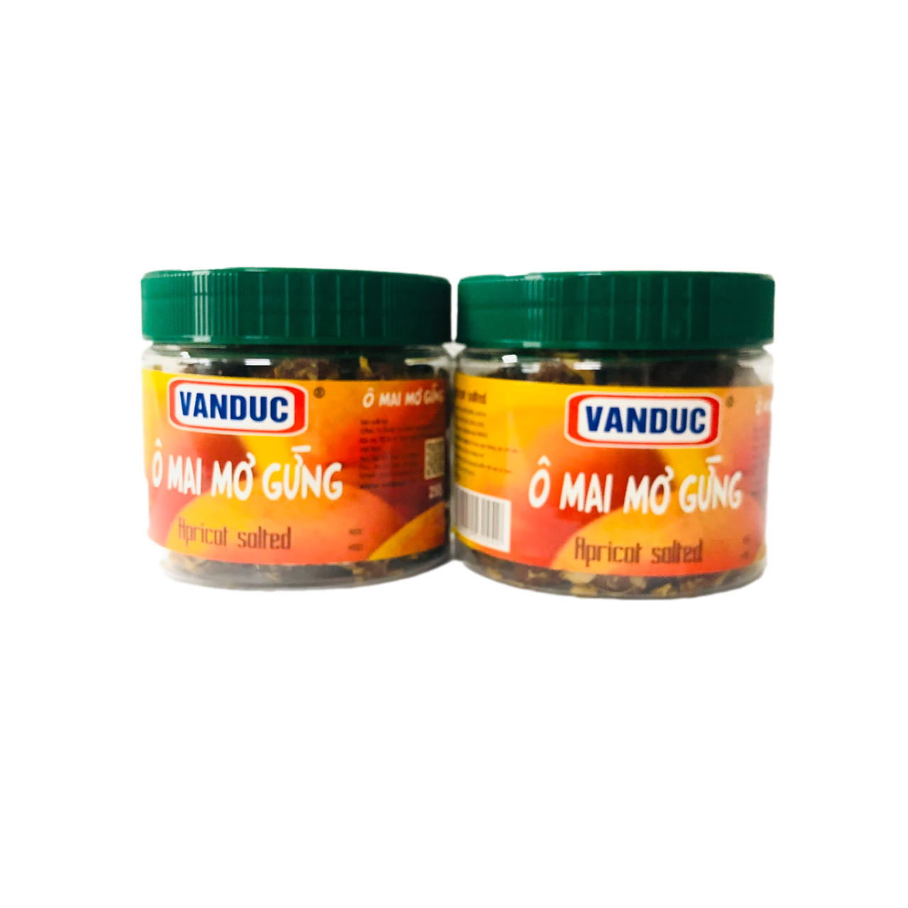 Combo 2 hộp Ô mai mơ gừng Vạn Đức vị chua, mặn, ngọt 250g