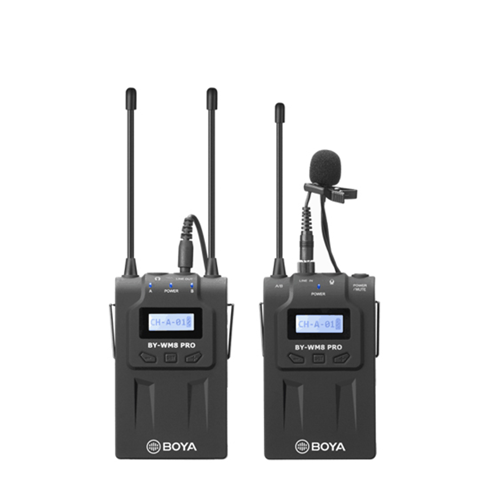 Phụ Kiện Âm Thanh BOYA Chuyên Nghiệp Wireless Microphone System BY-WM8 Pro-K1, Chất Lượng Cao - Hàng Chính Hãng