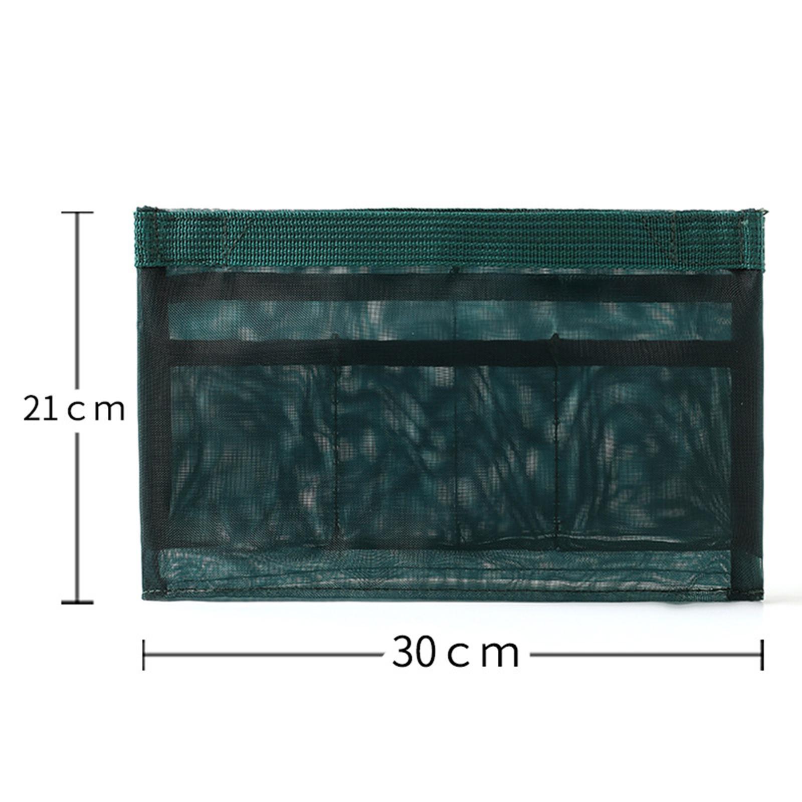 Portable Nylon Mesh Cosmetic Insert Pouch Toiletries Organizer Convenient Green