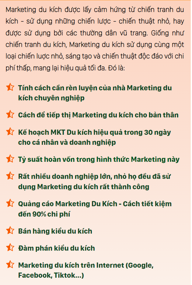 Bộ Sách Marketing Du Kích Thực Chiến - Những Chiến Lược Dành Cho Doanh Nghiệp Ít Ngân Sách