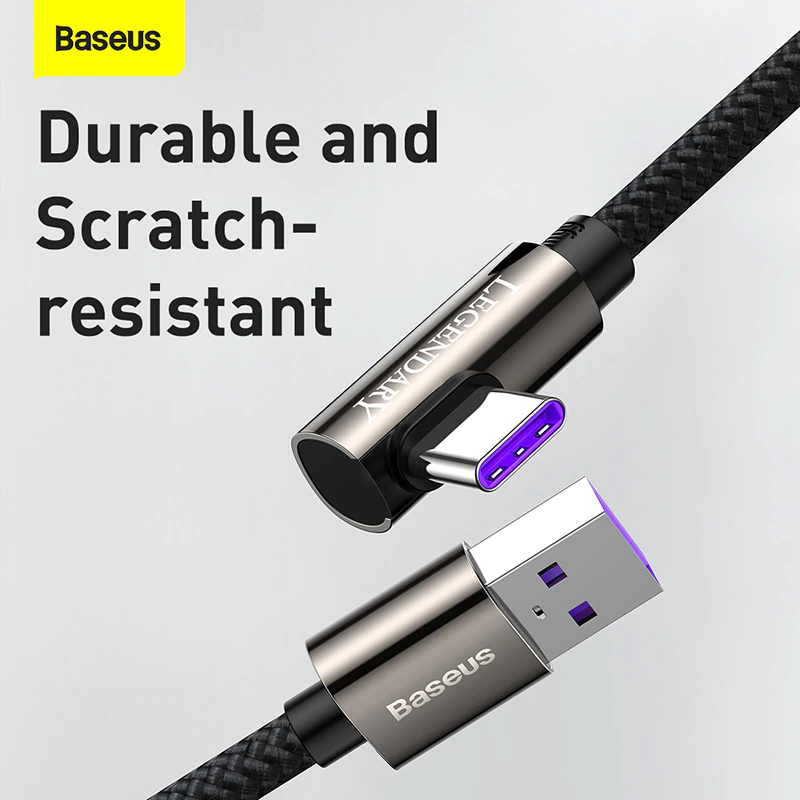 Cáp sạc bẻ góc USB to Type-C 66W Baseus Legend Series Elbow- hàng chính hãng