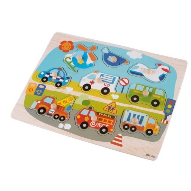 Sỉ lẻ bảng núm gỗ nhận biết cho bé