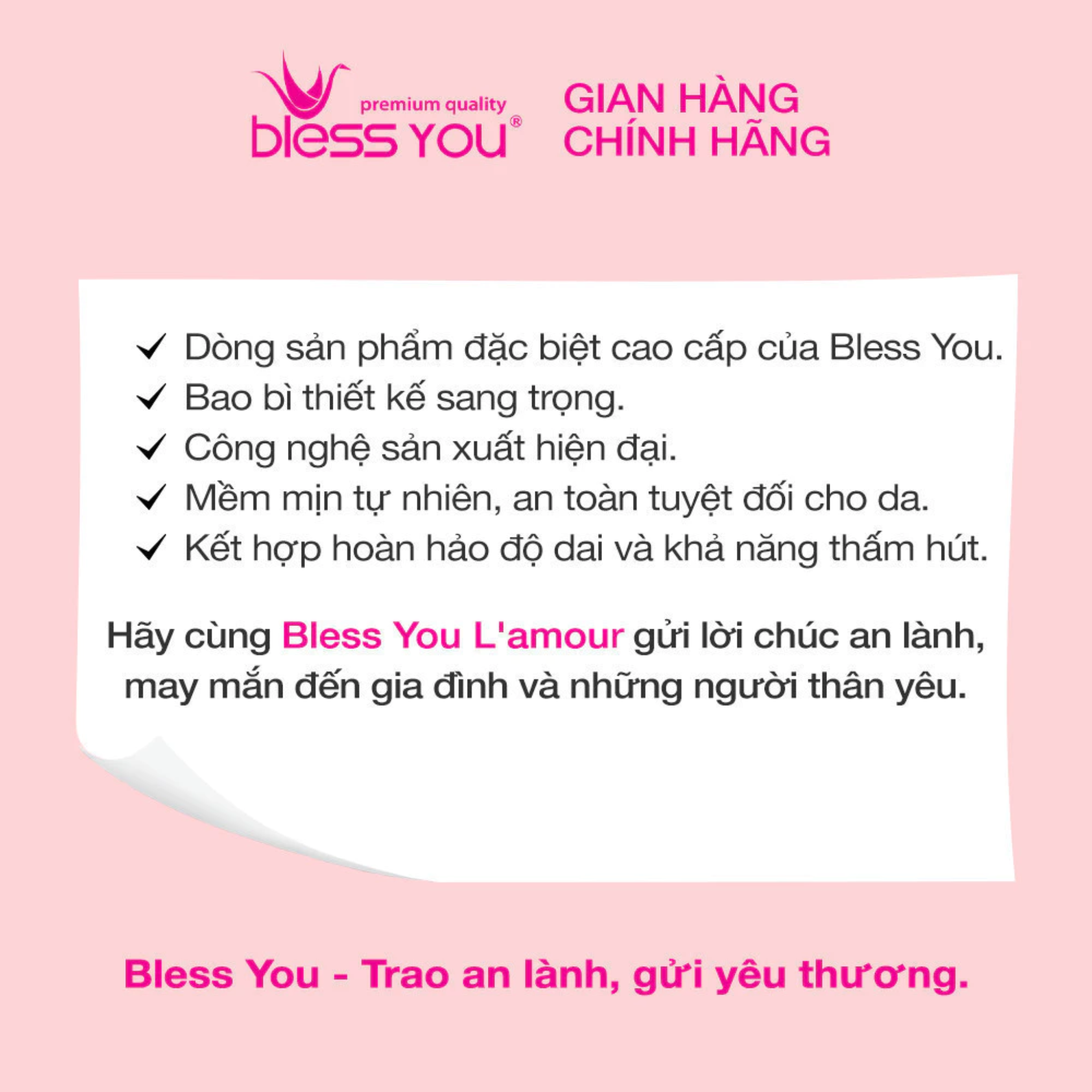 Combo 2 Lốc Giấy vệ sinh Bless You Lamour 2 (Lốc 10 cuộn)