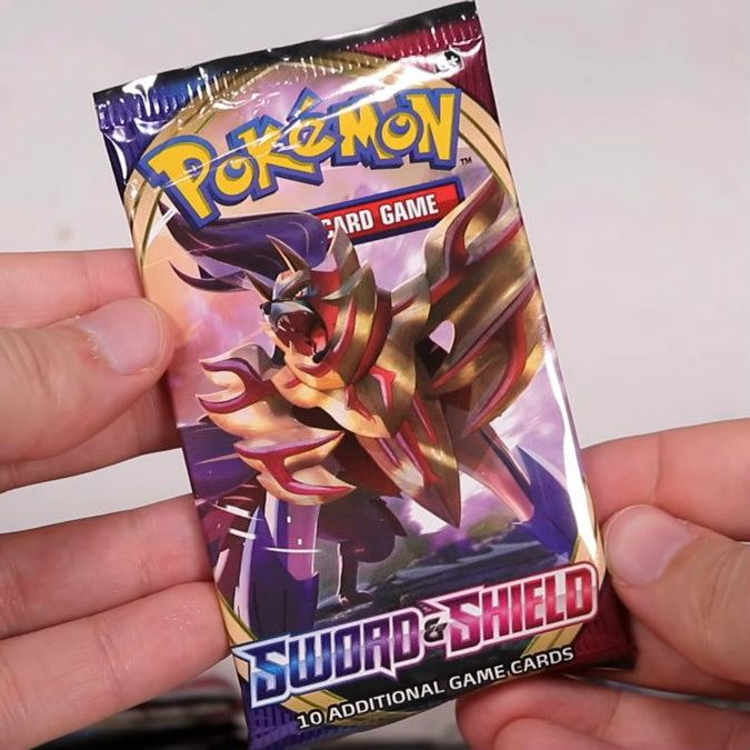 4 Tép Thẻ Bài Pokemon TCG Booster Pack Sword Shield Base Set