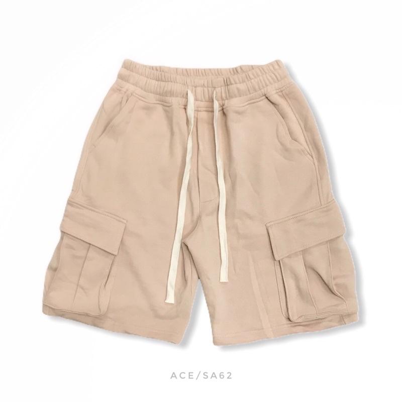 Quần short túi hộp màu be kiểu dáng CỰC CHẤT từ Ace streetwear