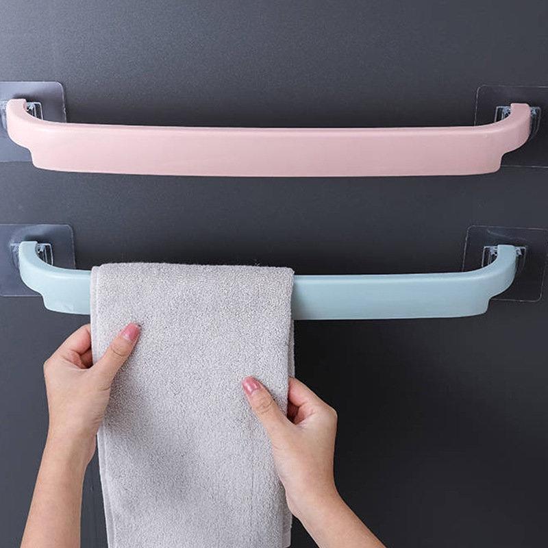 Giá treo khăn nhà tắm, thanh treo khăn mặt dán tường chắc chắn nhiều màu