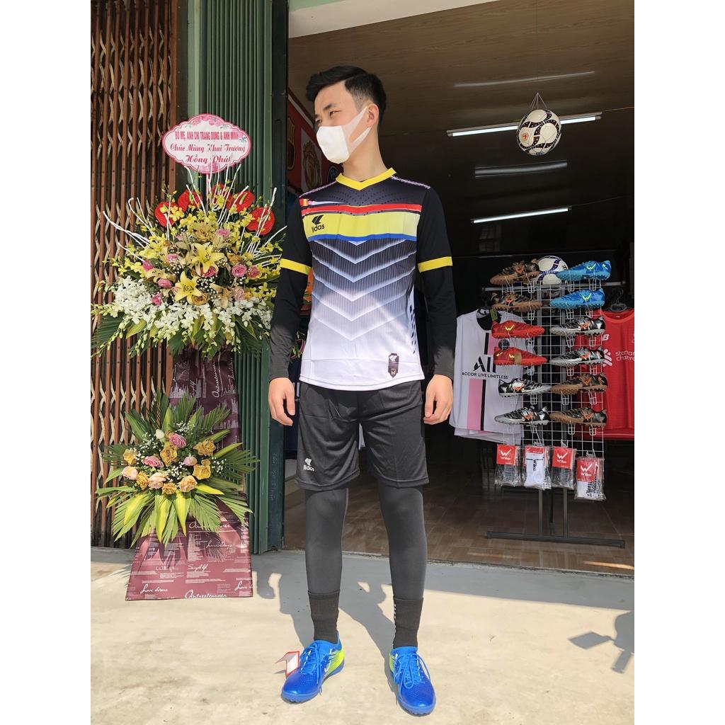 Mẫu quần áo thể thao đá banh cao cấp nhất năm Lidas đen