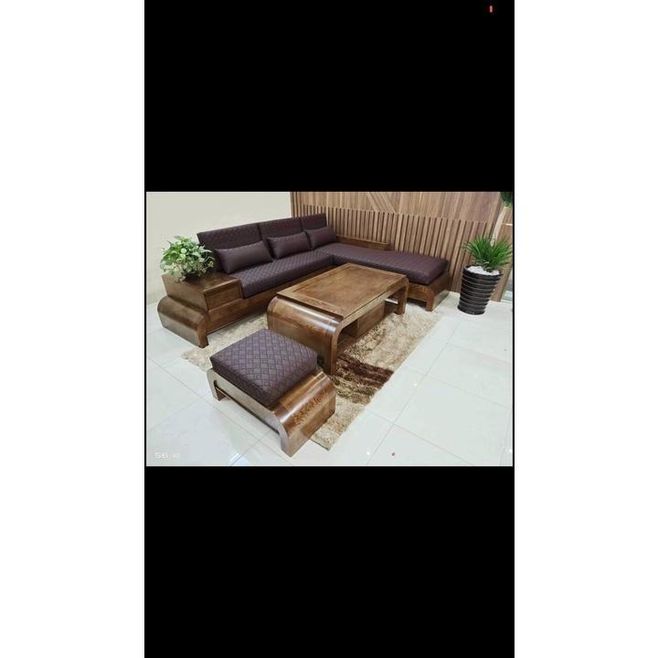 Bàn ghế sofa phòng khách gỗ sồi Mỹ