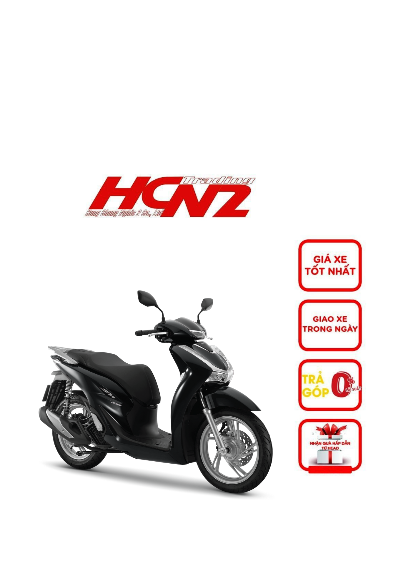 HONDA SH160cc PHANH CBS 2024