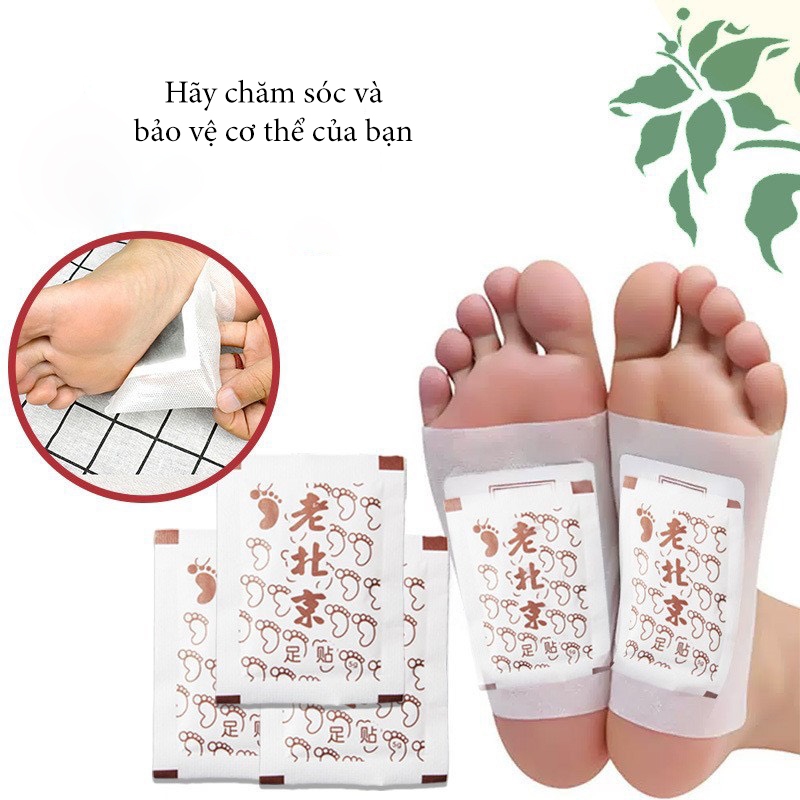 Miếng Dán Ngải Cứu Thải Độc ( HỘP 50C) Chân Lão Bắc Kinh , Giúp Thải Độc Cơ Thể , Giảm Mất Ngủ < Xua Tan Mệt Mỏi