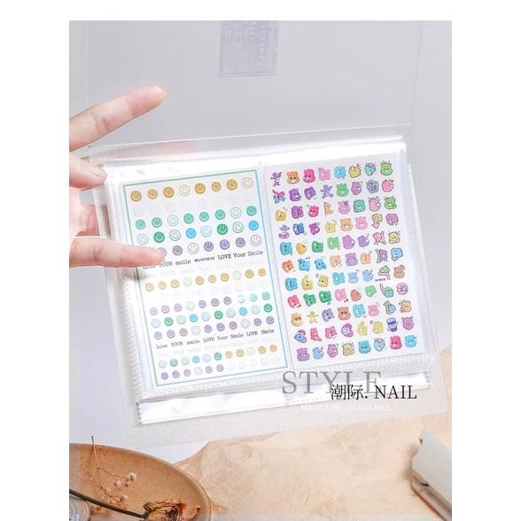 Sổ Đựng sticker ,chứa 80 miếng, abum để hình dán móng