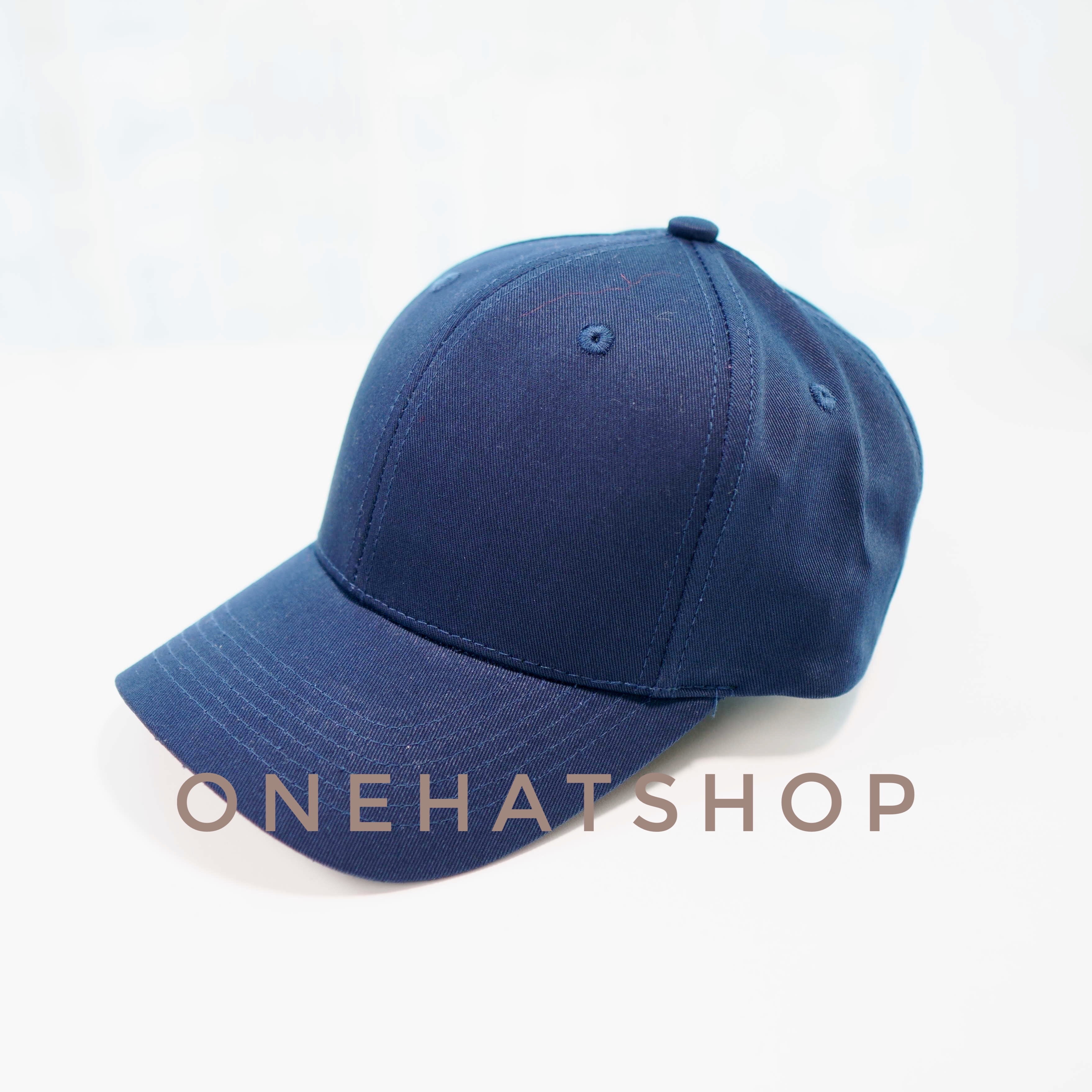Nón kết trơn đẹp vải xanh Navy fom nón Baseball/Ball cap Brand One Hat