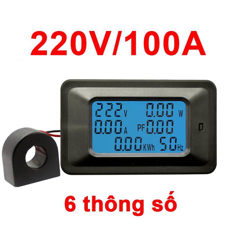 Thiết bị đo công suất 100A công tơ đồng hồ điện tử