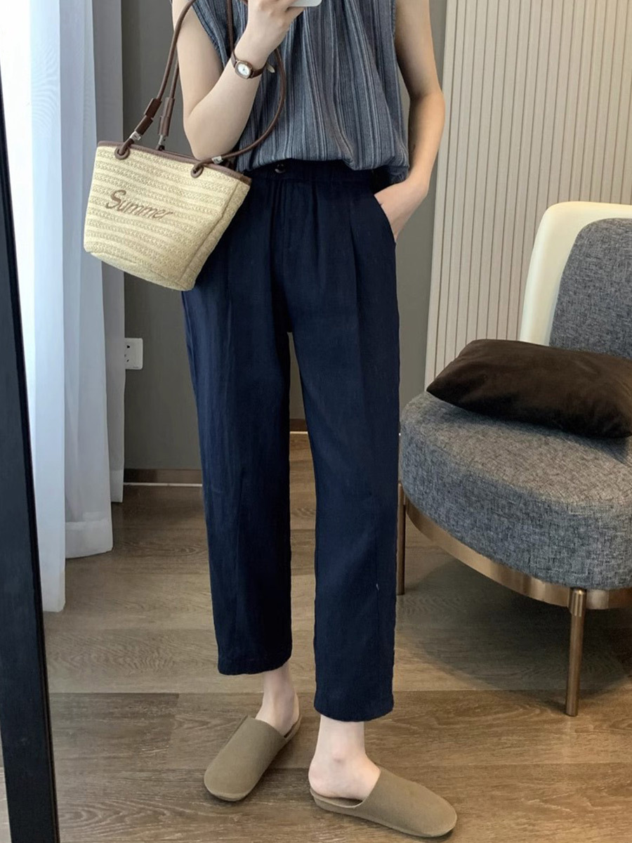 Quần baggy nữ, chất liệu kaki, kiểu dáng trẻ trung quần kiểu nữ, phong cách thời trang Hàn Quốc NeSa Shop QT06