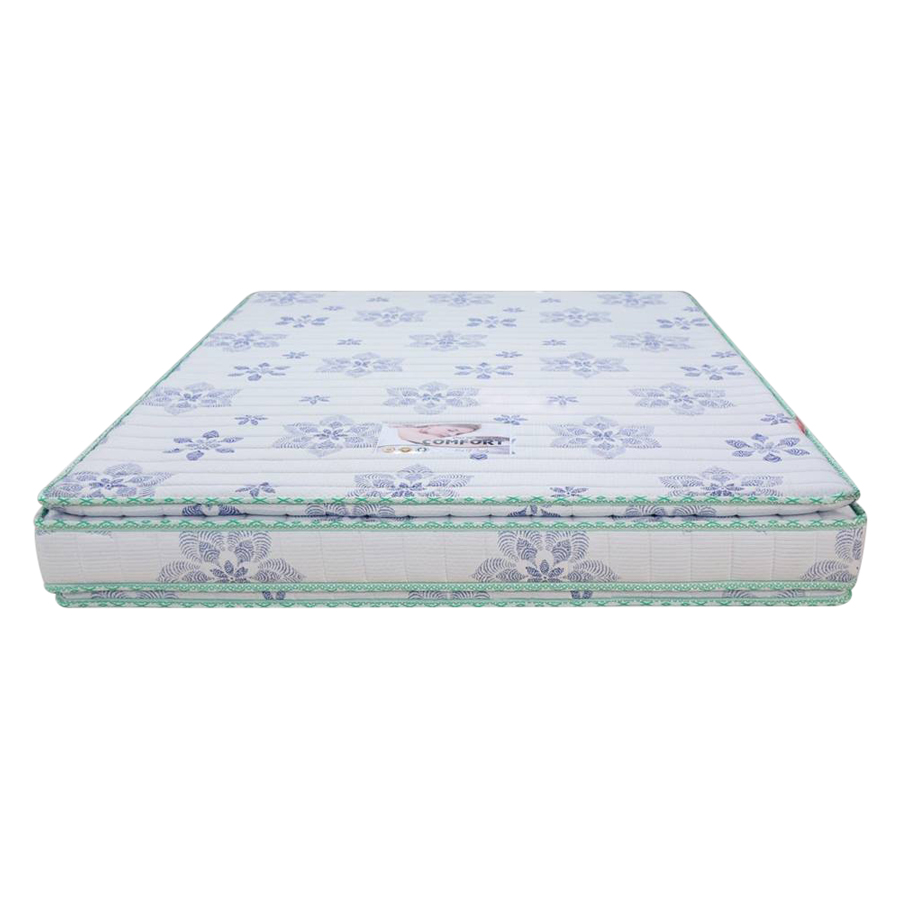 Nệm Cao Su COMFORT 4 Viền Vivian (1.8 x 2.0) - Vải Gấm Damask Cao Cấp Có Chần - Hoa Văn Màu Sắc Ngẫu Nhiên