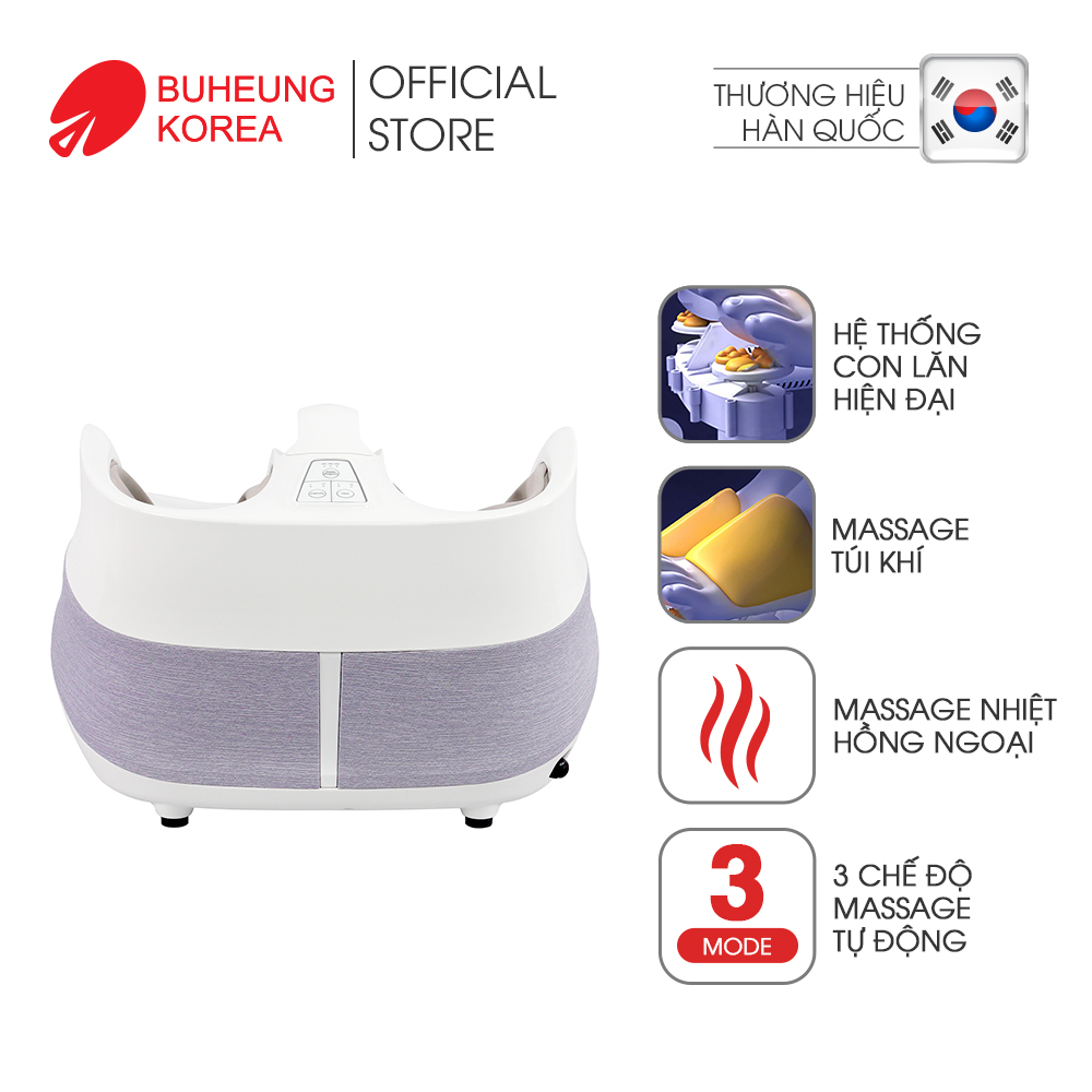 Máy massage chân tự động Buheung MK-417, massage nhiệt hồng ngoại, massage túi khí, bảo hành chính hãng