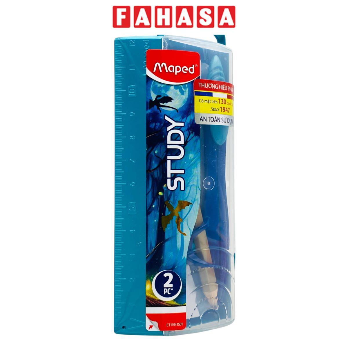 Compa Kim Loại Họa Tiết Rồng - Bút Chì Gỗ - Maped ET11941501