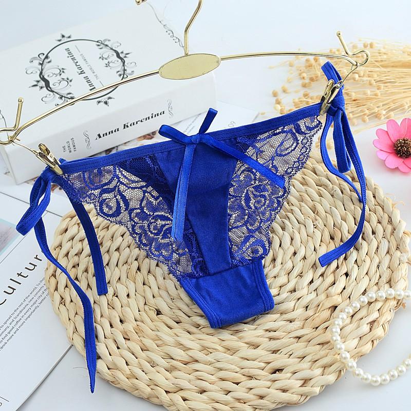 Quần lót nữ buộc dây gợi cảm - Chất liệu thun phối ren tinh tế