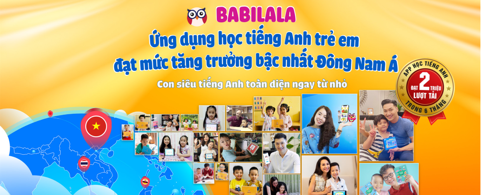 [E-VOUCHER] - BABILALA - Tiếng Anh chất lượng cao cho trẻ từ 3 -8 tuổi