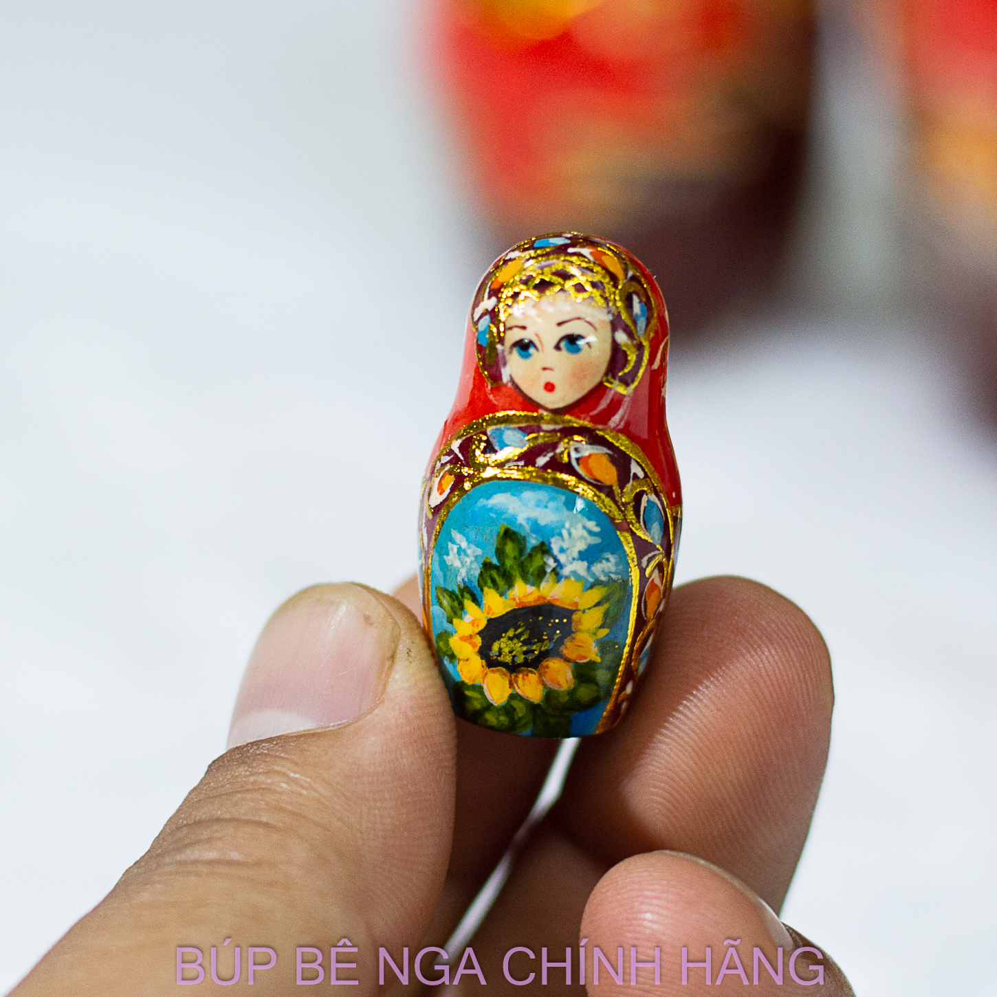 BỘ BÚP BÊ NGA CAO CẤP 7 LỚP 22CM HOA VĂN "NHỮNG ĐỨA BÉ THÔN QUÊ NGA" RẤT ĐẸP VÀ SANG TRỌNG, ĐỘC ĐÁO