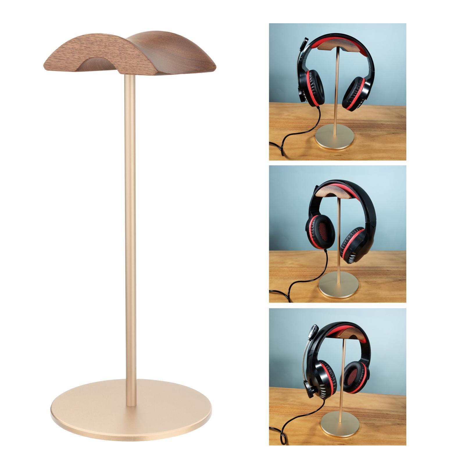Headphone Stand Natural Wood Mount for Headphones