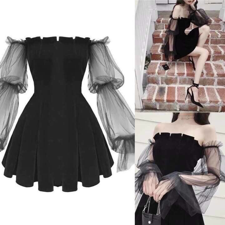 Đầm Umi phối lưới thời trang cực đẹp