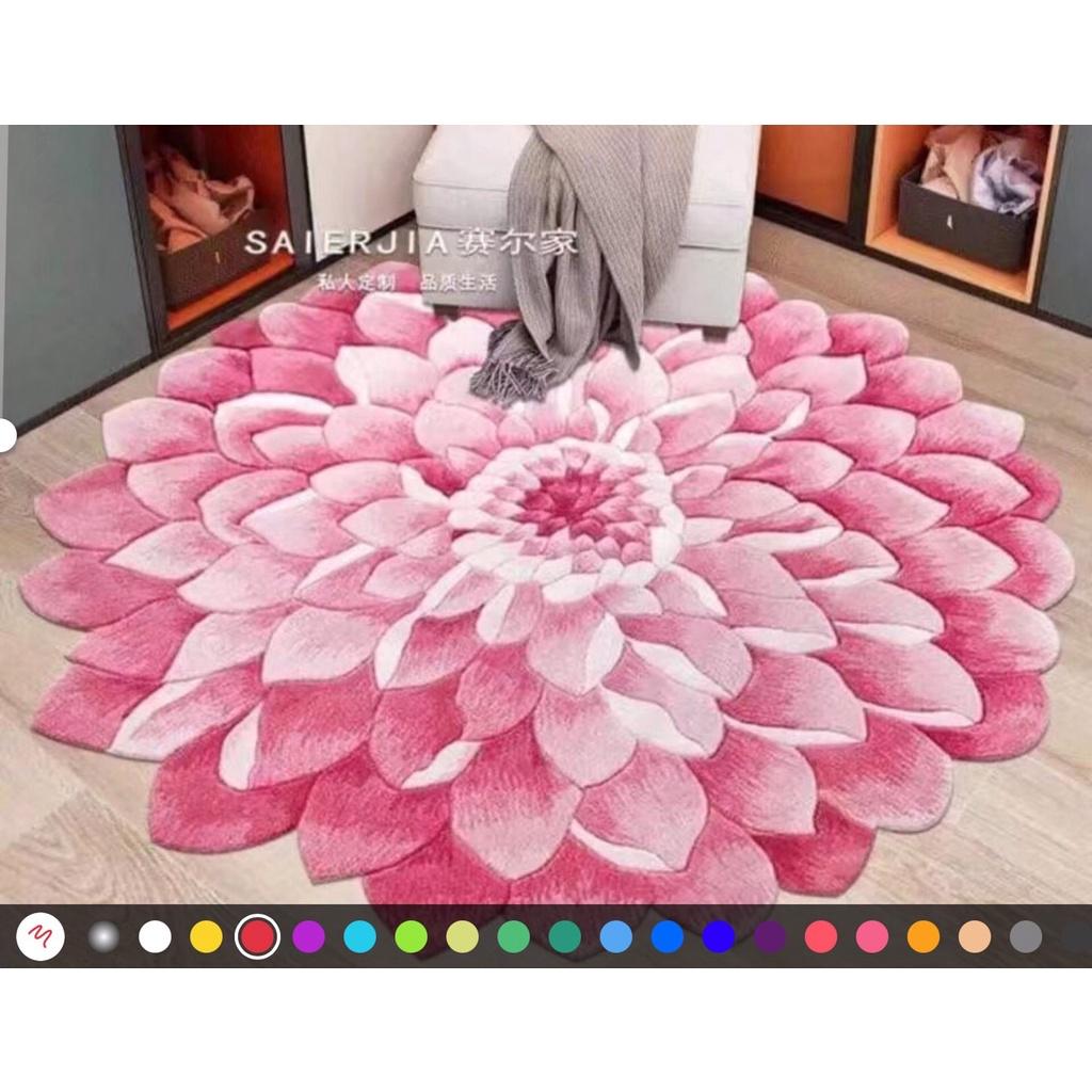 Thảm Trải Sàn Hình Bông Hoa