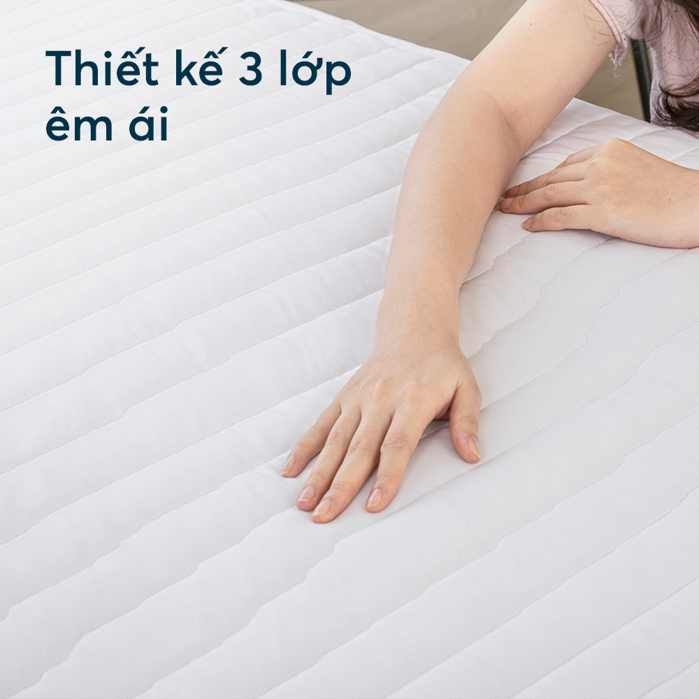 Tấm Bảo Vệ Nệm (Mattress Protector) Ru9 Chống Thấm Tuyệt Đối, Mềm Mại