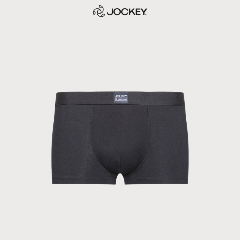 Quần Lót Nam Thun Cotton Jockey Dáng Trunk Boxer Co Giãn Thoải Mái Màu Đen - J1249_P1