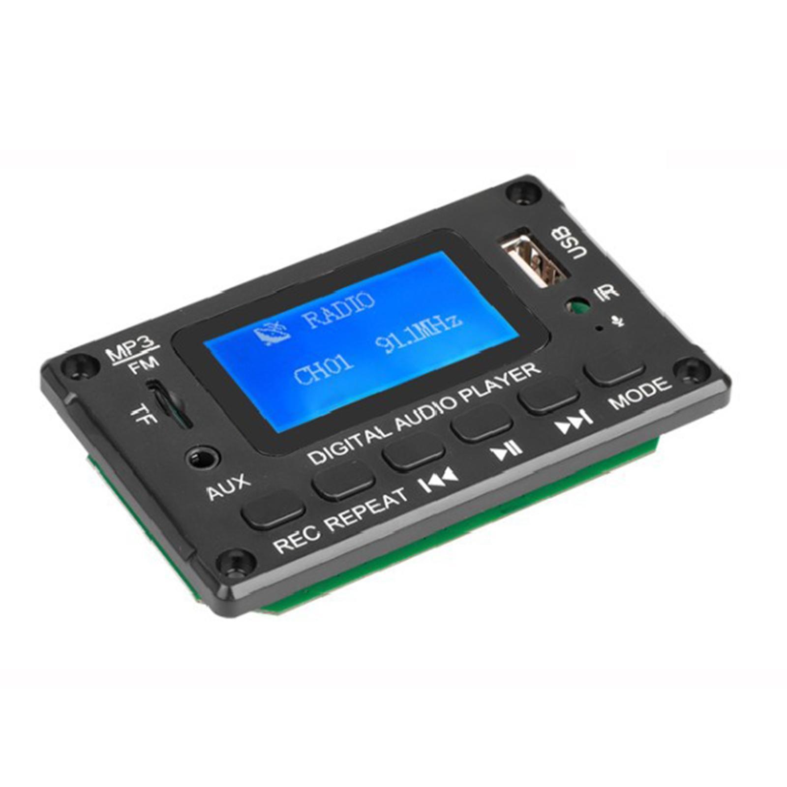 Bluetooth 5.0 MP3 Player Decoder Board Stereo Audio Amplifier Auto for Cars