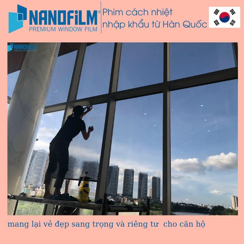 Tấm phim cách nhiệt chống nóng cửa sổ màu xám cản UV 99% - phim cách nhiệt Hàn Quốc