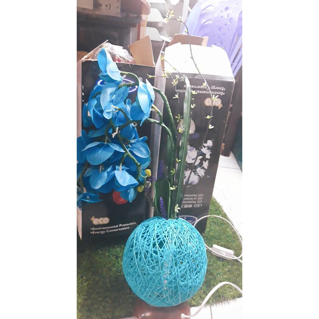 BÌNH HOA LAN HỒ ĐIỆP KẾT HỢP ĐÈN LED TRANG TRÍ NHÀ