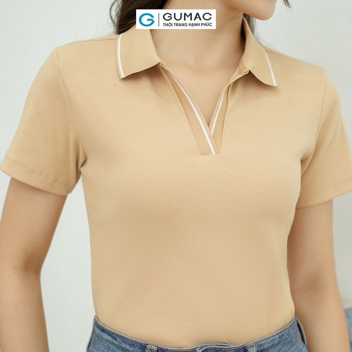 Áo polo trụ kiểu GUMAC ATD08047