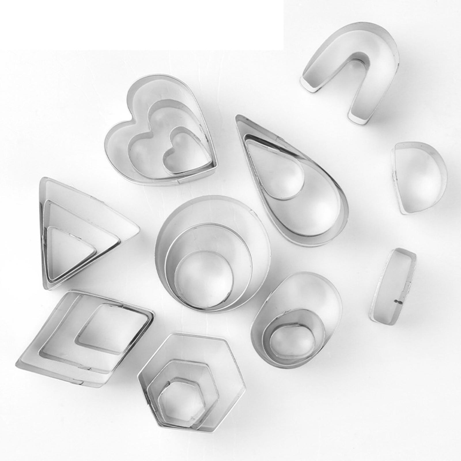 24Pcs Cookie Cutter Clay Cutter Cookie Mould for Wedding Baby Shower Kitchen