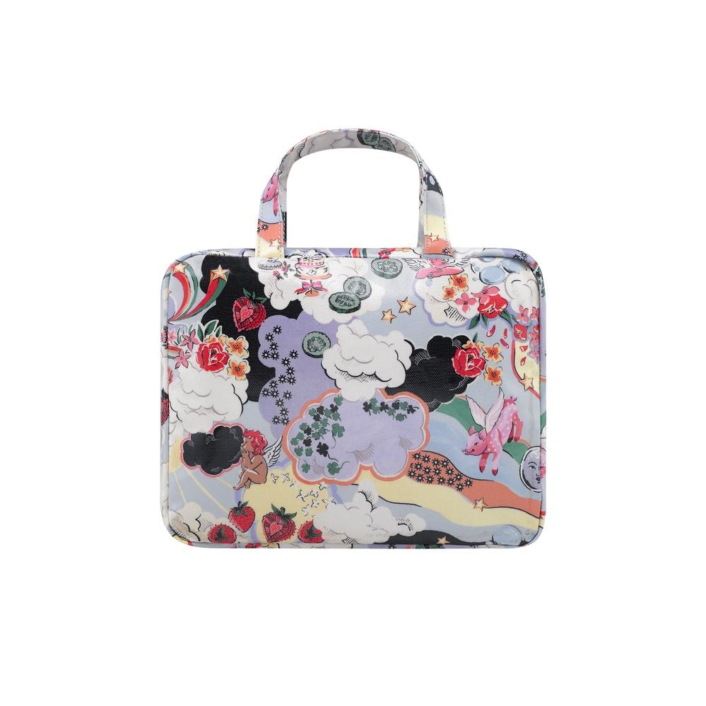 Cath Kidston - Túi đựng đồ dùng nhà tắm/Two Part Wash Bag - Self Care - Blue/Grey -1042696