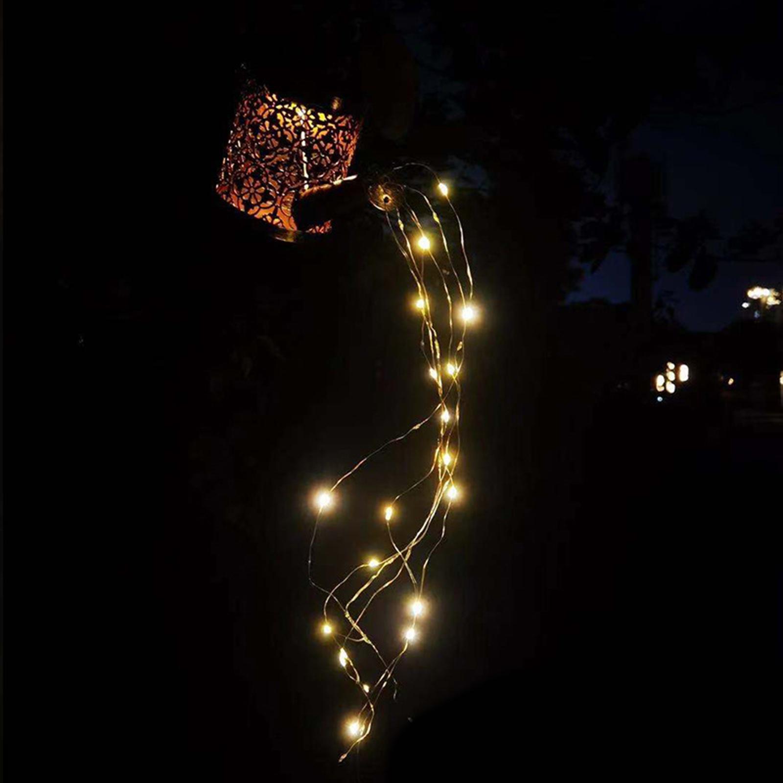 LED Watering Can Stake Solar Garden Light Outdoor Path Lighting Christmas