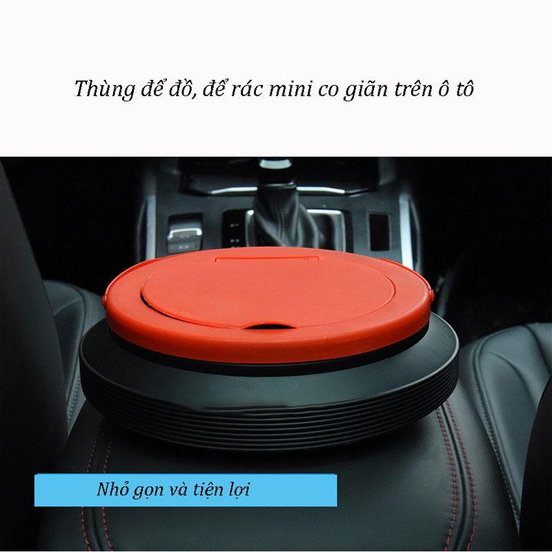 Thùng rác mini gấp gọn tiện ích cho xe ô tô và gia đình