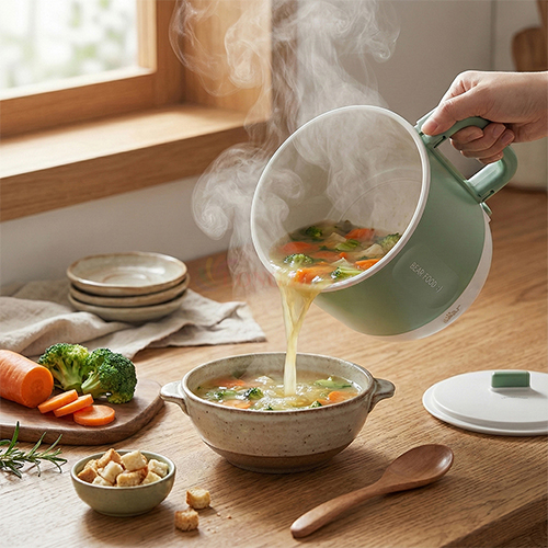 Nồi lẩu đa năng Bear 1.2 lít MC-4H12J - Hàng chính hãng