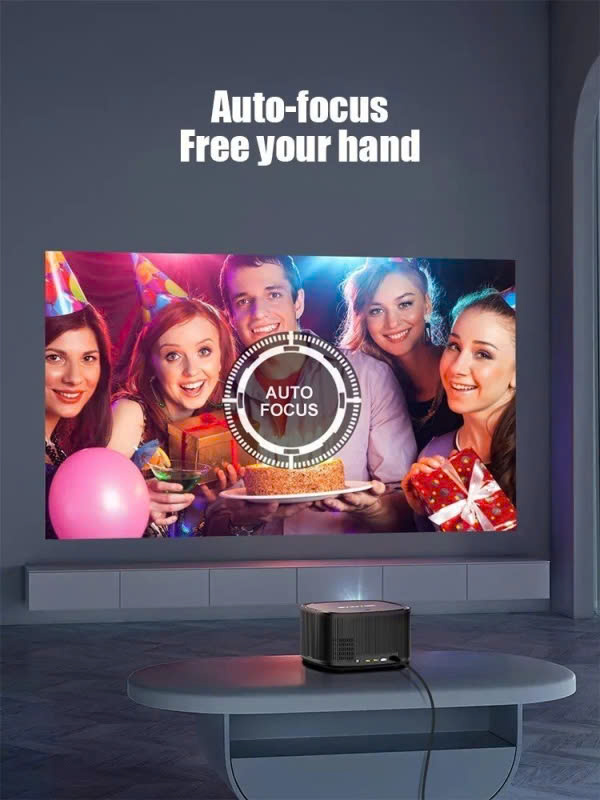 Máy chiếu mini thông minh BYINTEK X30 1080P Full HD, Tự động lấy nét,WIFI, LED, Home Cinema Projector - Hàng chính hãng